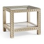 Cnoidal Cane Carved End Table