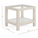 Cnoidal Cane Carved End Table