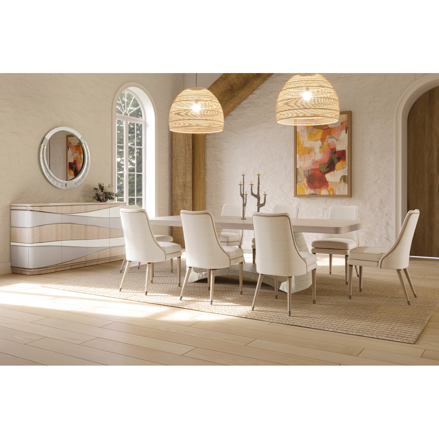 Swell Danish Cord Dining Table 100