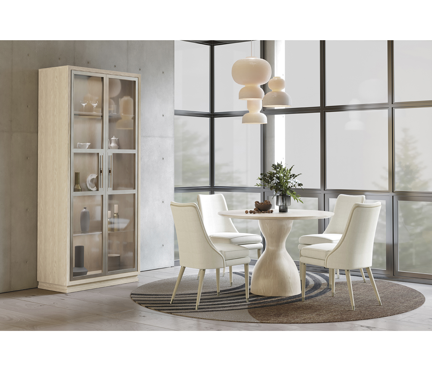 Seamount Oak Pedestal Table