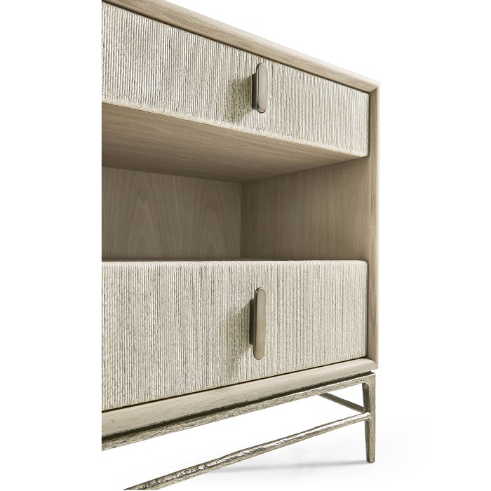 Clapotis Danish Cord Narrow Nightstand