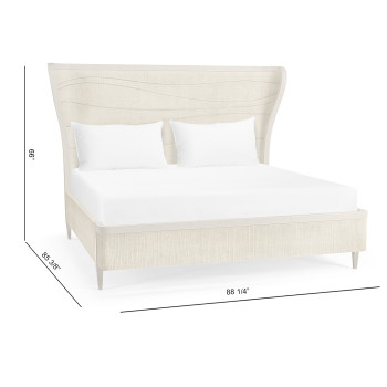 Seiche Woven Wing Wave UK King Bed