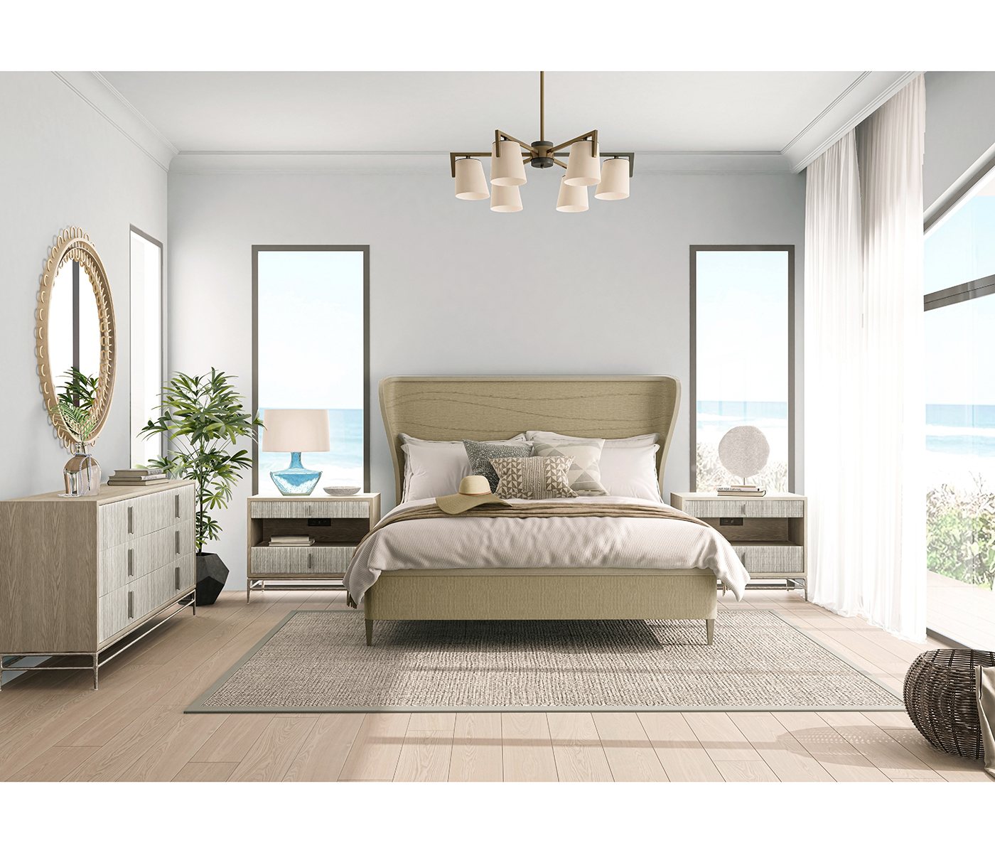 Seiche Woven Wing Wave Bed King