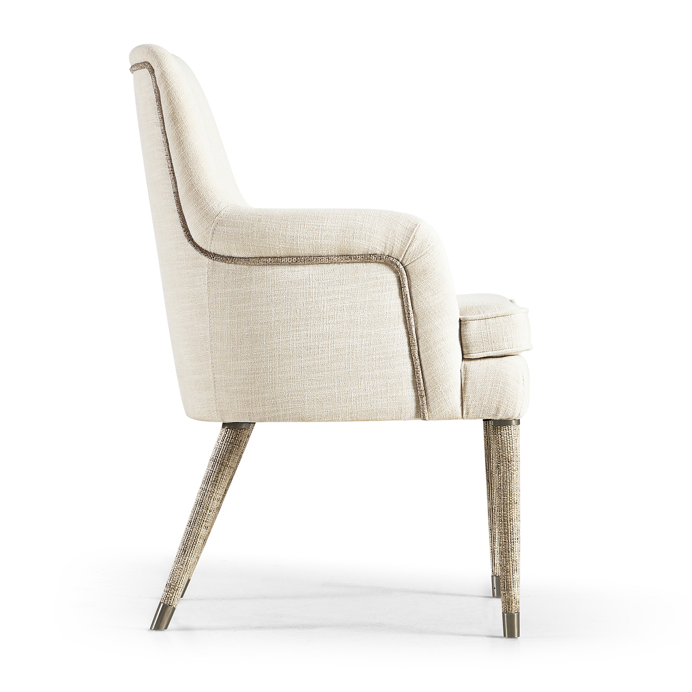 Shoal Linen & Grasscloth Host Chair