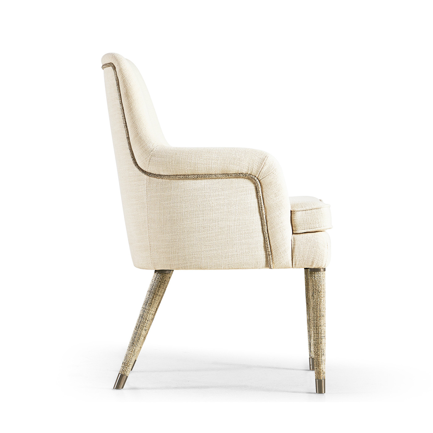 Shoal Linen & Grasscloth Host Chair