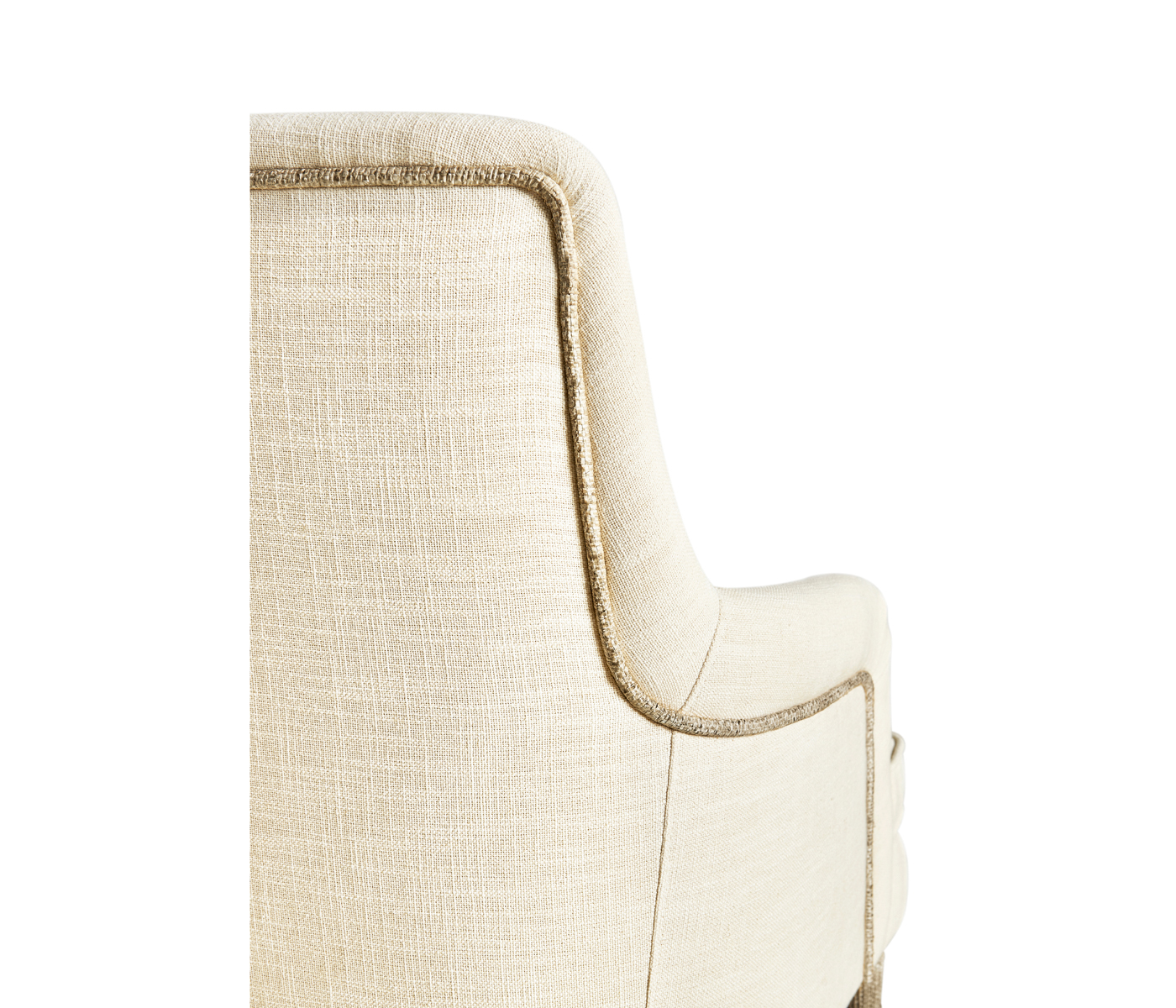 Shoal Linen & Grasscloth Host Chair