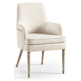 Shoal Linen & Grasscloth Host Chair