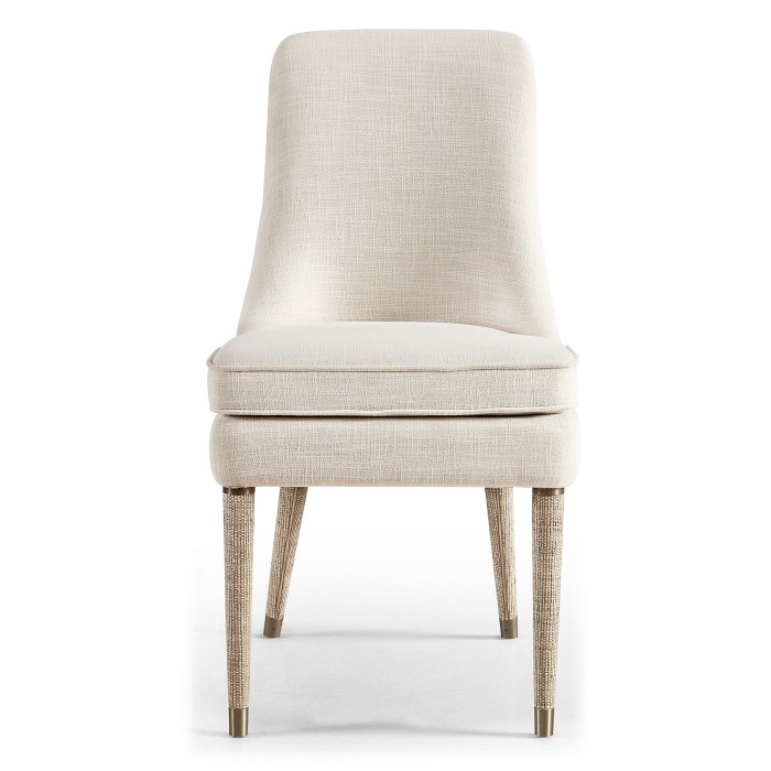 Shoal Linen & Grasscloth Side Chair