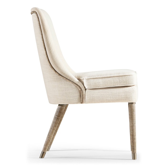Shoal Linen & Grasscloth Side Chair