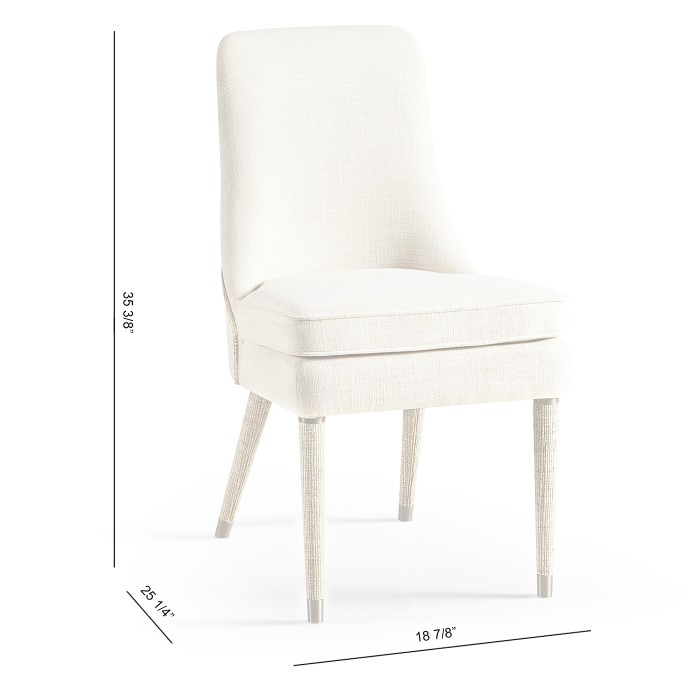 Shoal Linen & Grasscloth Side Chair