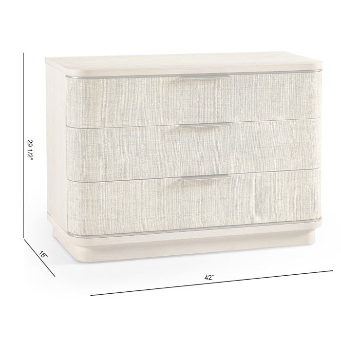 Seiche Large Grasscloth Nightstand