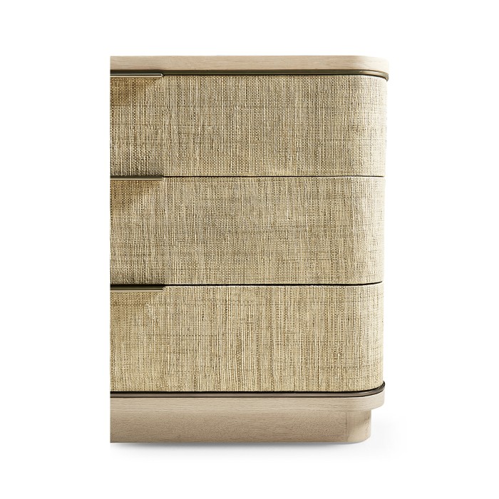 Seiche Large Grasscloth Nightstand