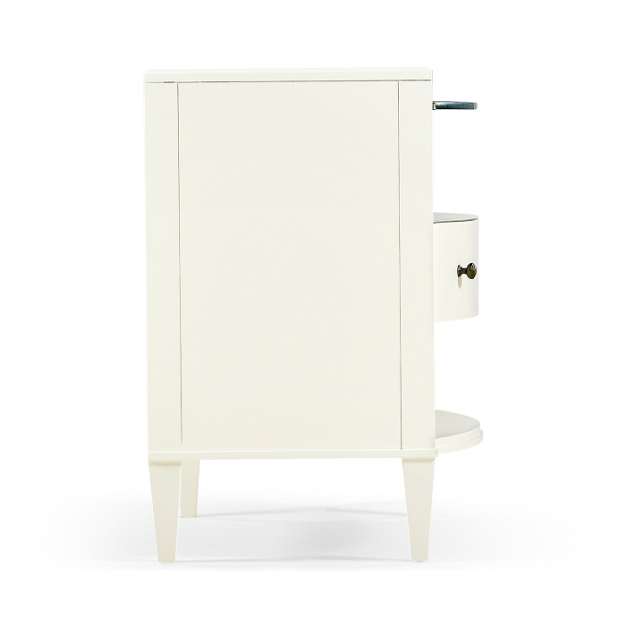 Coy Glass Shelf Nightstand