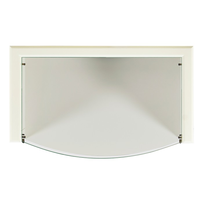 Coy Glass Shelf Nightstand