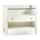 Coy Glass Shelf Nightstand