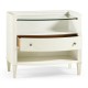 Coy Glass Shelf Nightstand