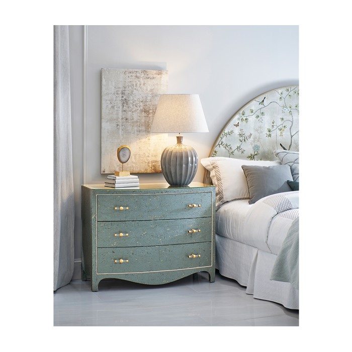 Shimmering Moon Half Round Panel UK King Bed