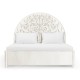 Moon Flower Half Round Carved Panel Bed