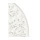 Moon Flower Half Round Carved Panel Bed