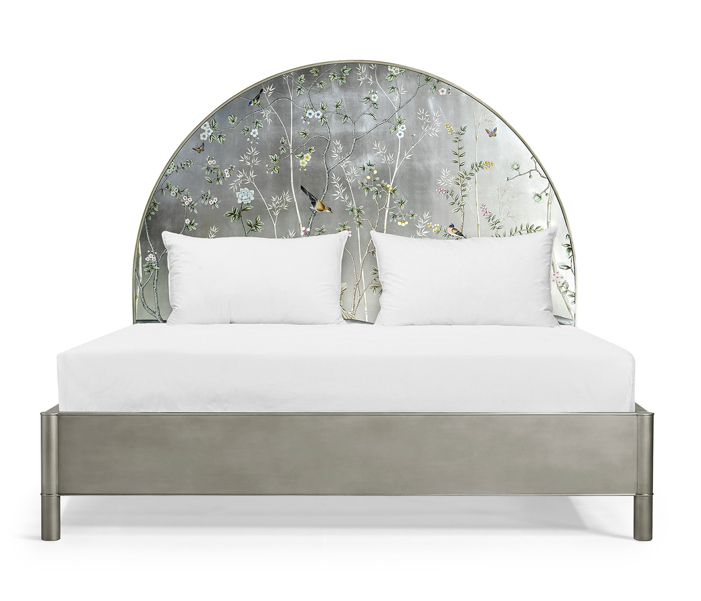 Shimmering Moon Half Round Panel Bed