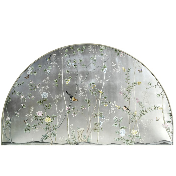 Shimmering Moon Half Round Panel Bed