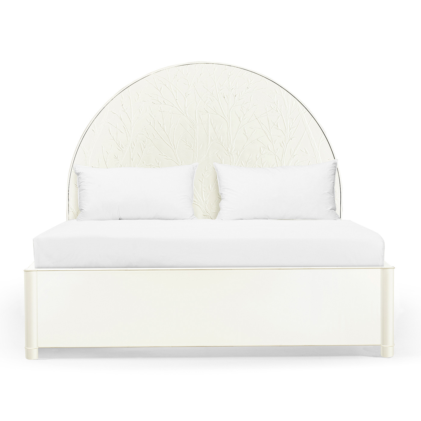 Bas Relief Half Round Panel Bed