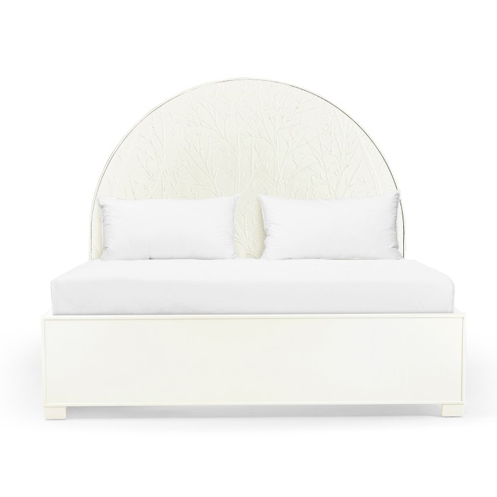 Bas Relief Half Round Panel Bed