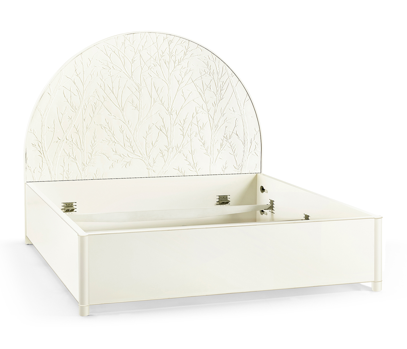 Bas Relief Half Round Panel Bed