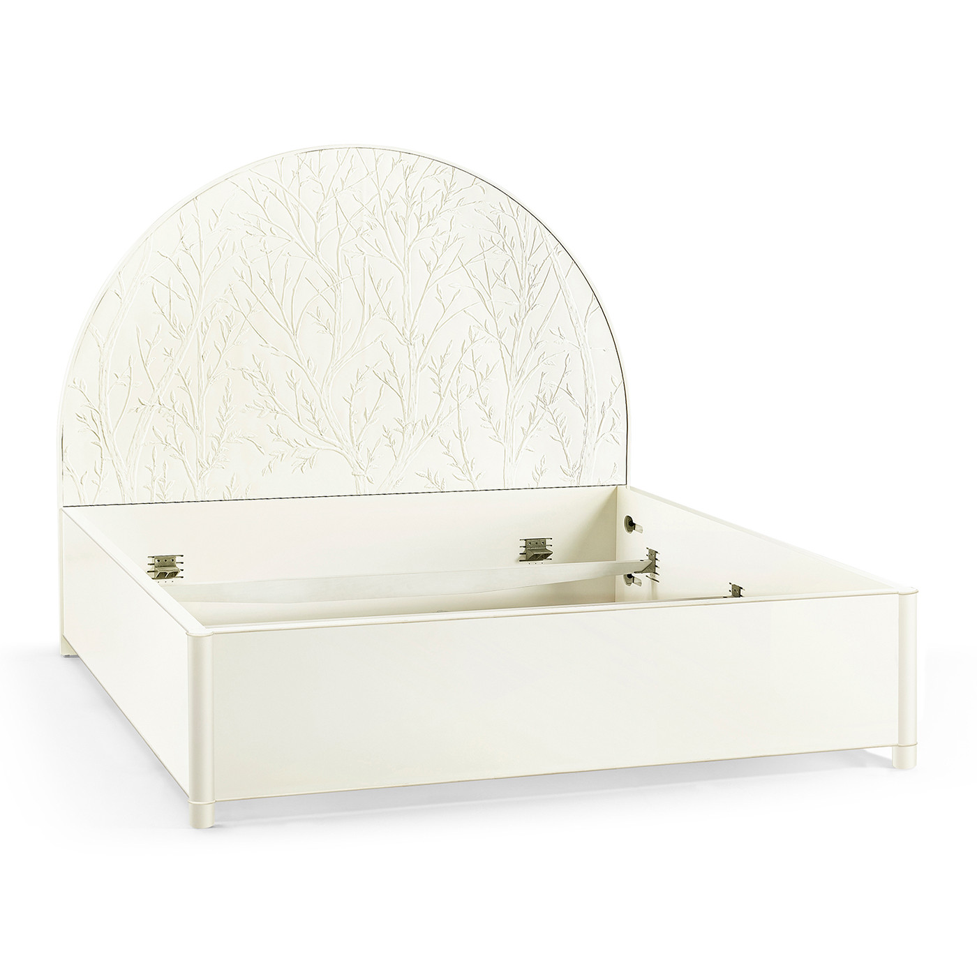 Bas Relief Half Round Panel Bed