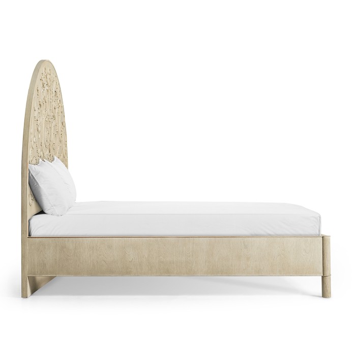 Moon Flower Carved Bed
