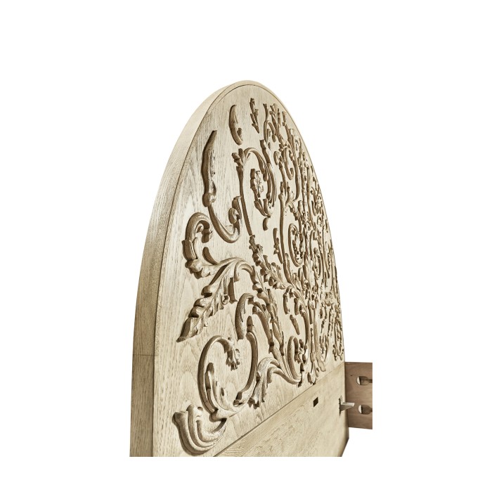 Moon Flower Carved Bed