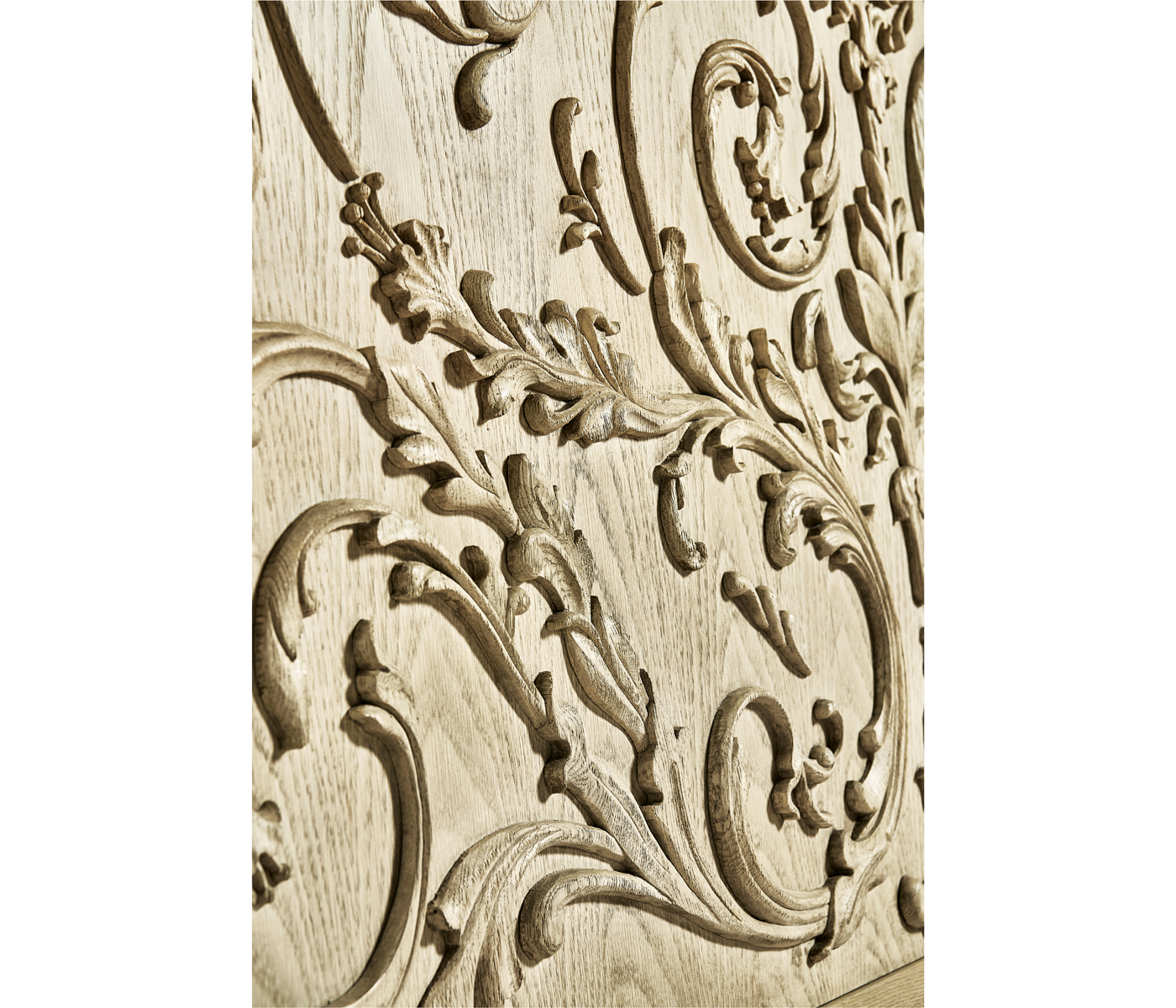 Moon Flower Carved Bed