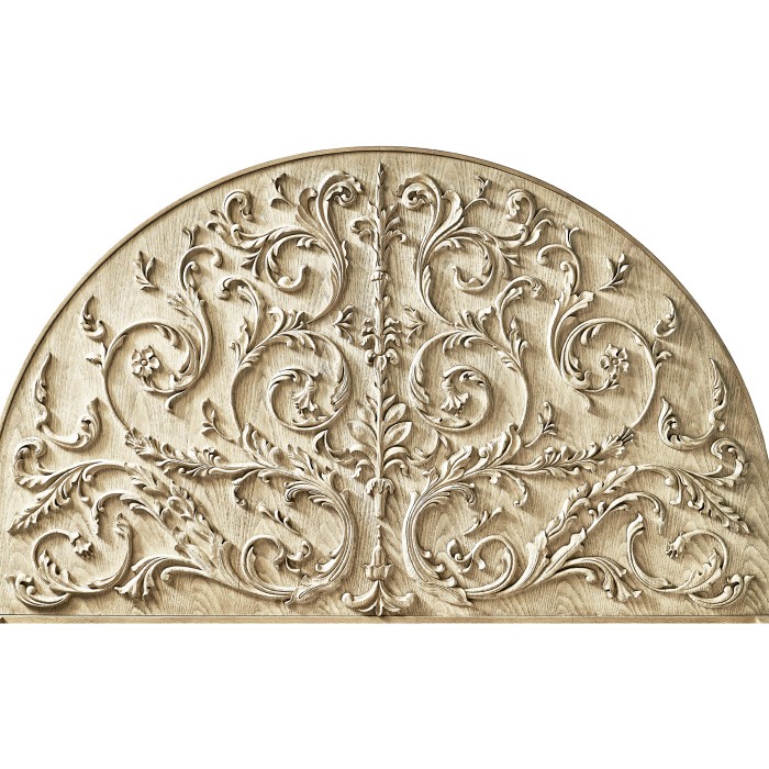 Moon Flower Carved Bed