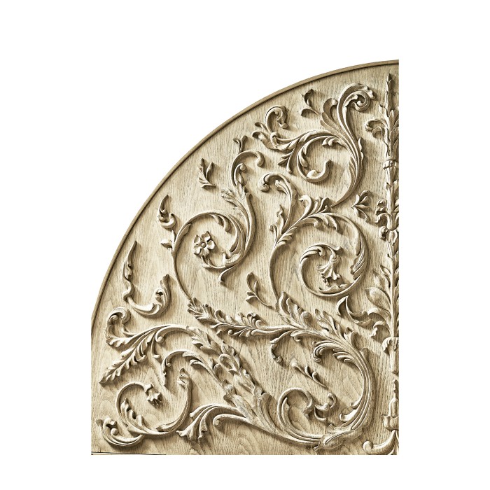 Moon Flower Carved Bed