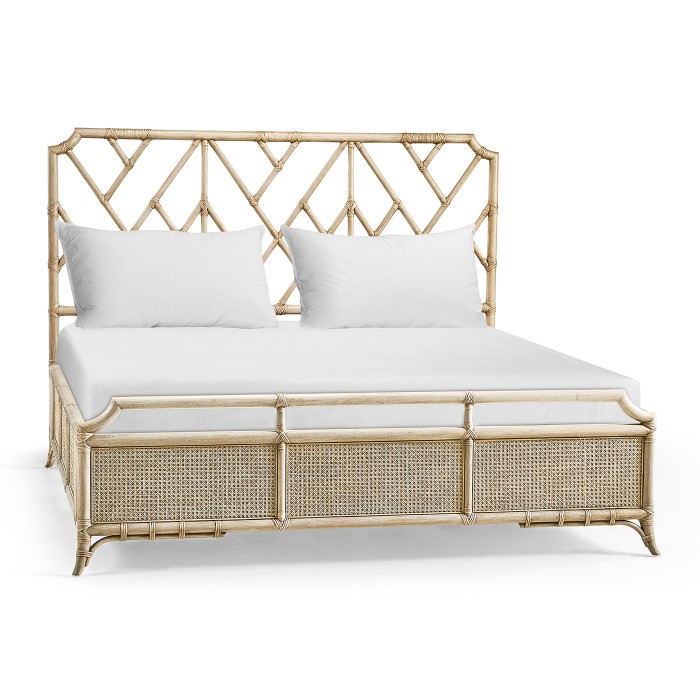 Tropical Tracery Chippendale Bamboo UK King Bed
