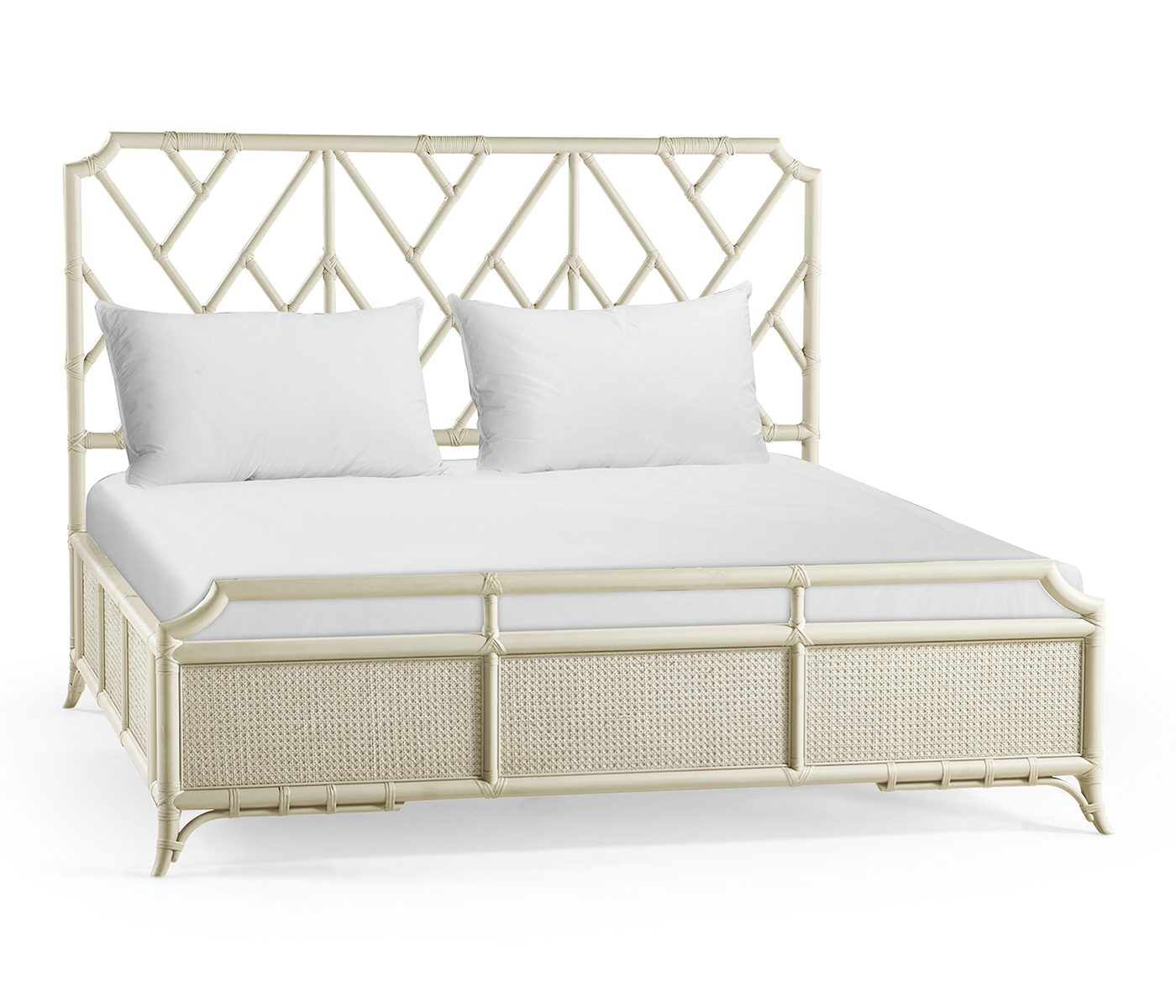 Tropical Tracery Chippendale Bamboo UK King Bed
