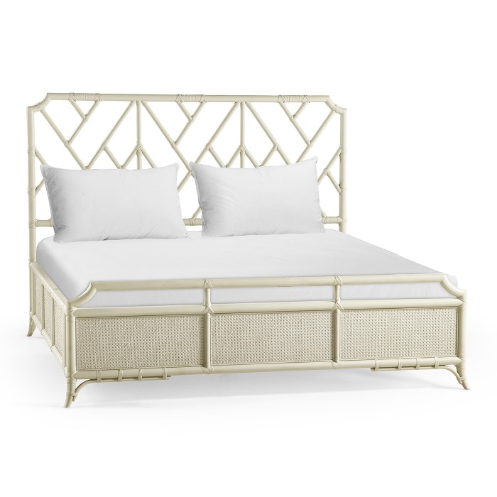 Tropical Tracery Chippendale Bamboo UK King Bed
