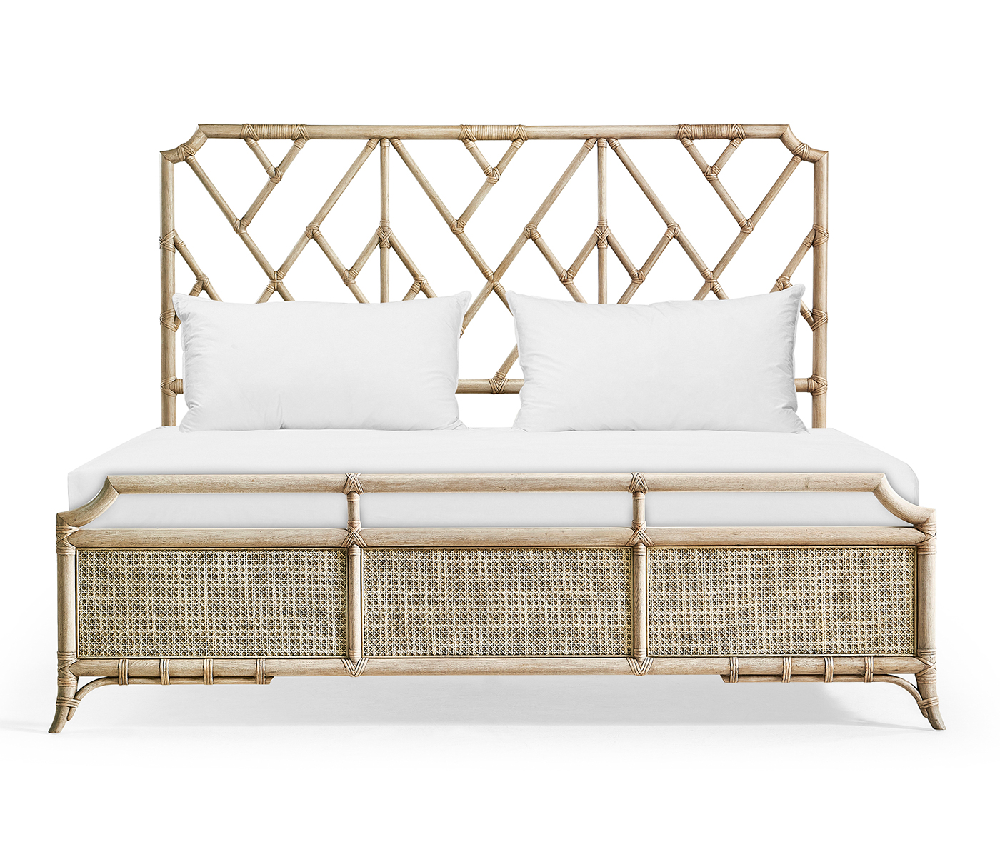 Tropical Tracery Chippendale Bamboo Bed