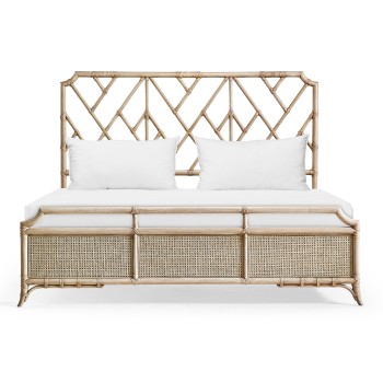 Tropical Tracery Chippendale Bamboo Bed