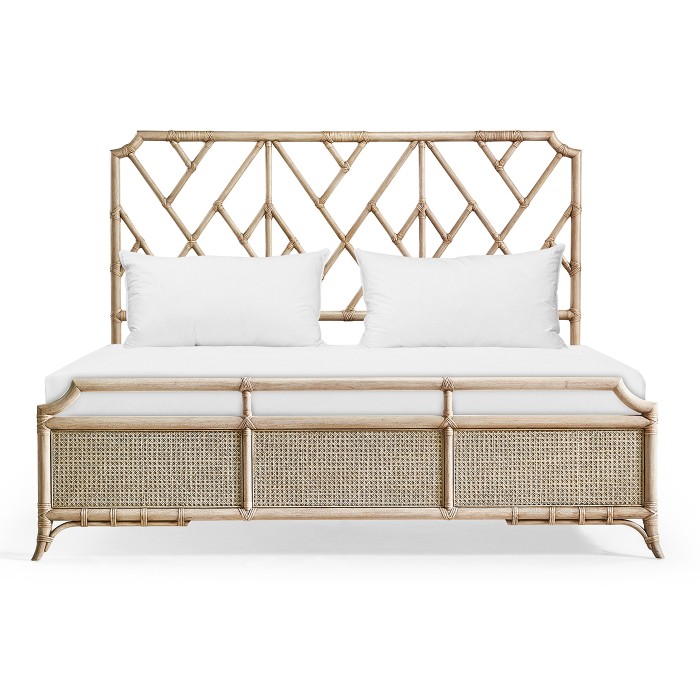 Tropical Tracery Chippendale Bamboo Bed