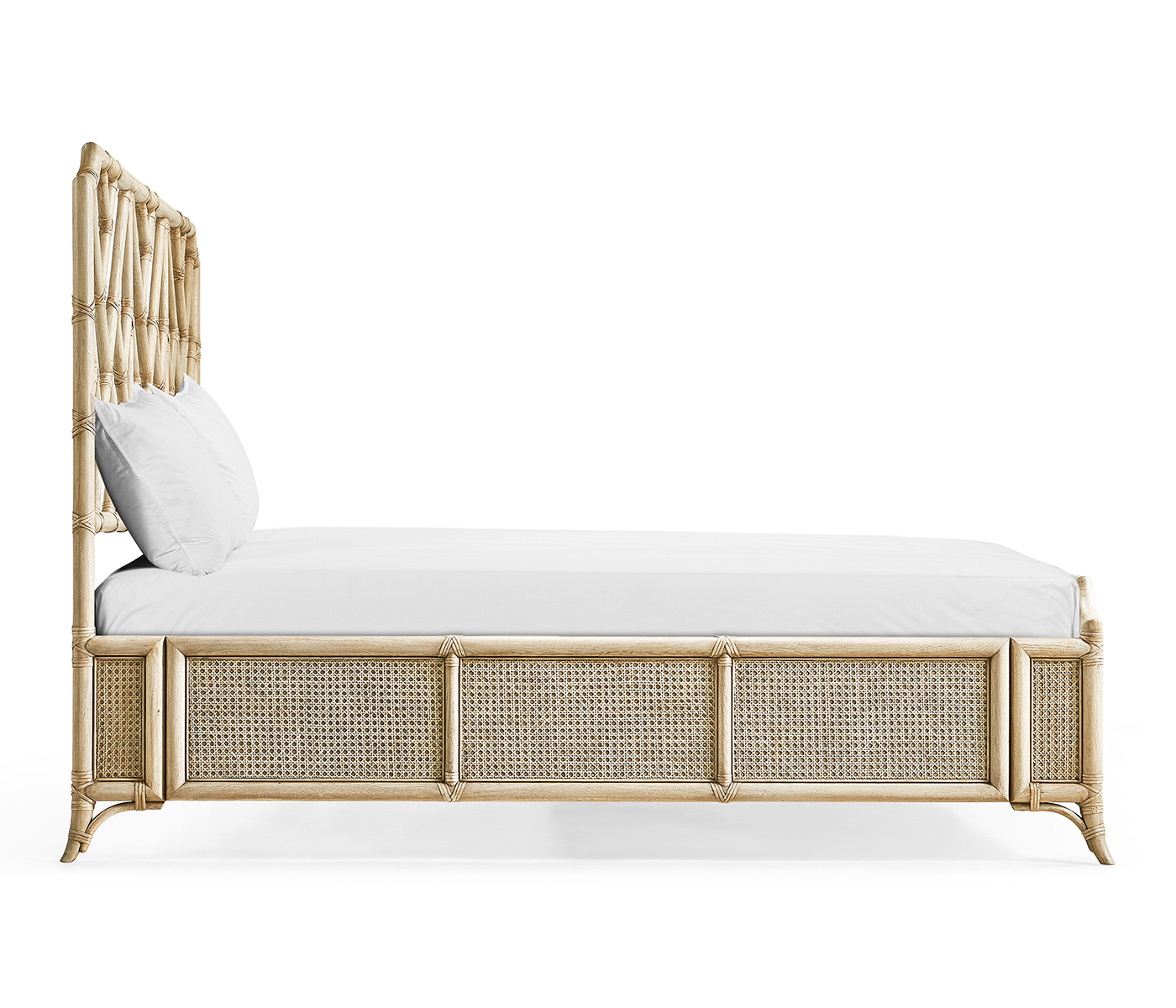 Tropical Tracery Chippendale Bamboo Bed