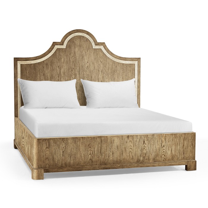 Pastoral Painted Panel UK King Bed