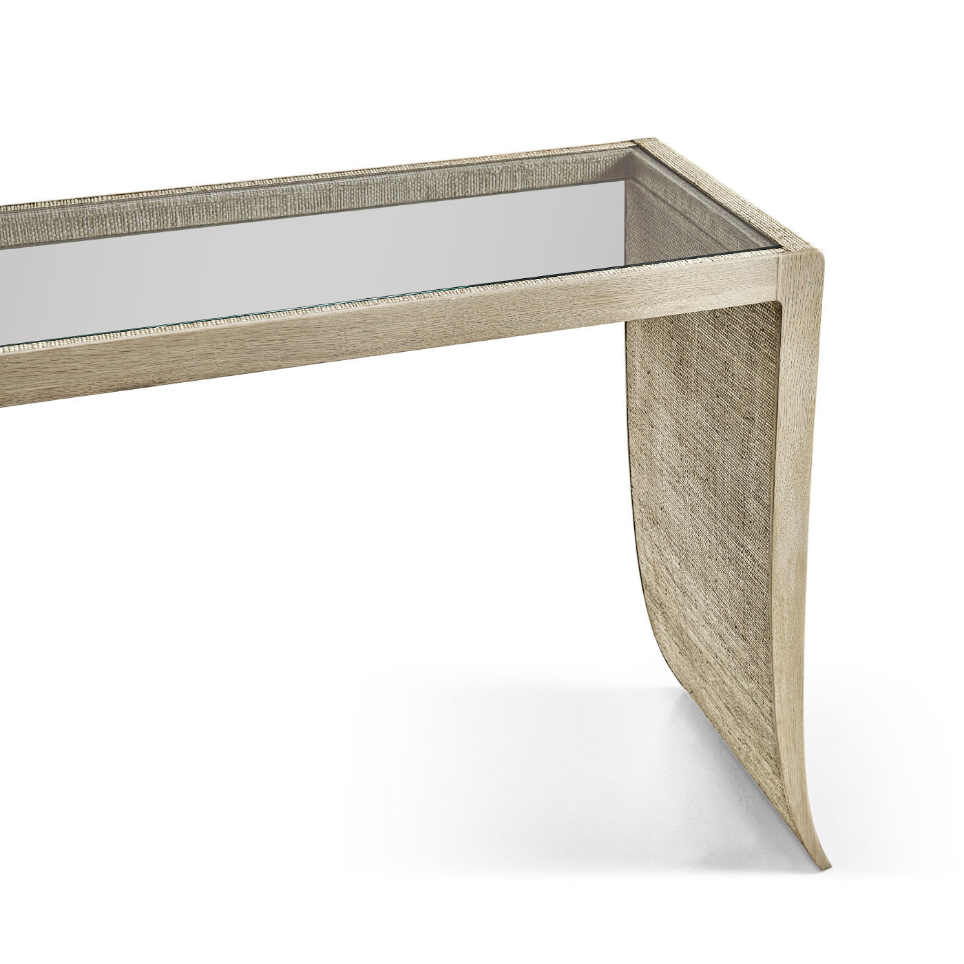 Arch Grasscloth Console Table