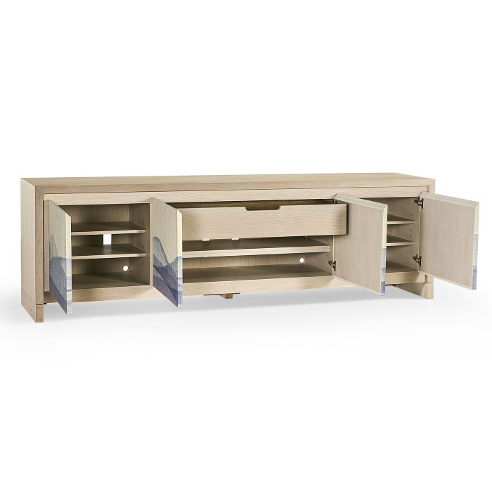 Watercolor Woven Front Console