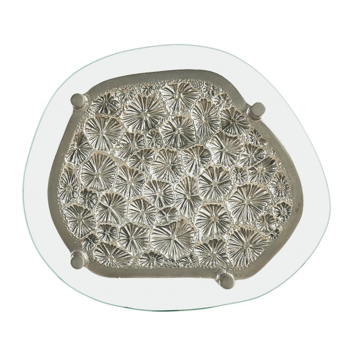 Estuary Cast Coral Spot Table