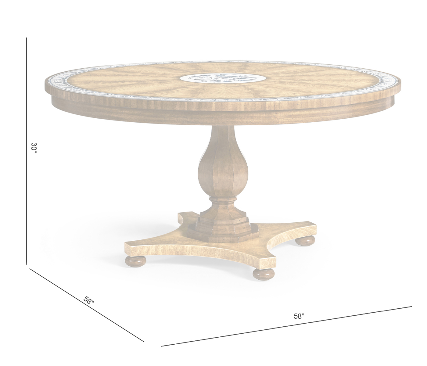 Vermeer Round Pedestal Dining Table