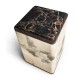 Truett Low Pedestal Table Black and White
