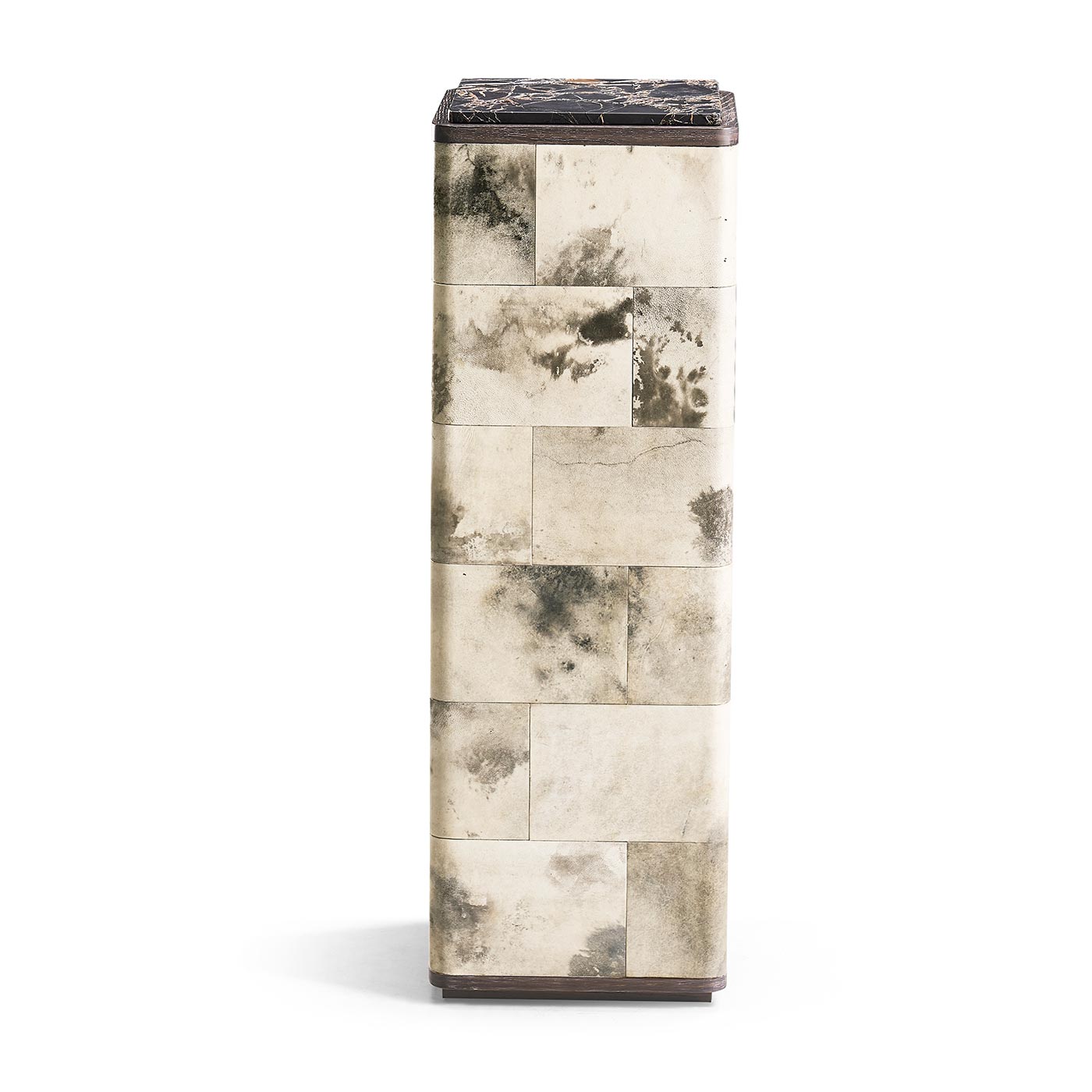 Truett High Pedestal Table Black And White