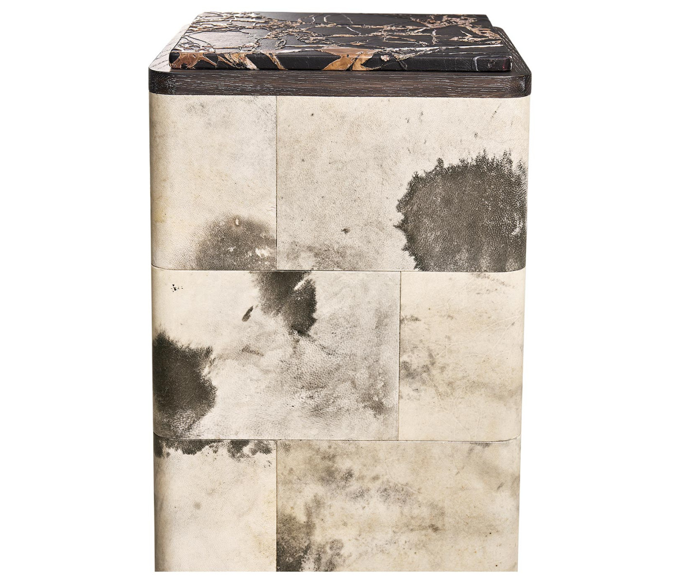 Truett High Pedestal Table Black And White