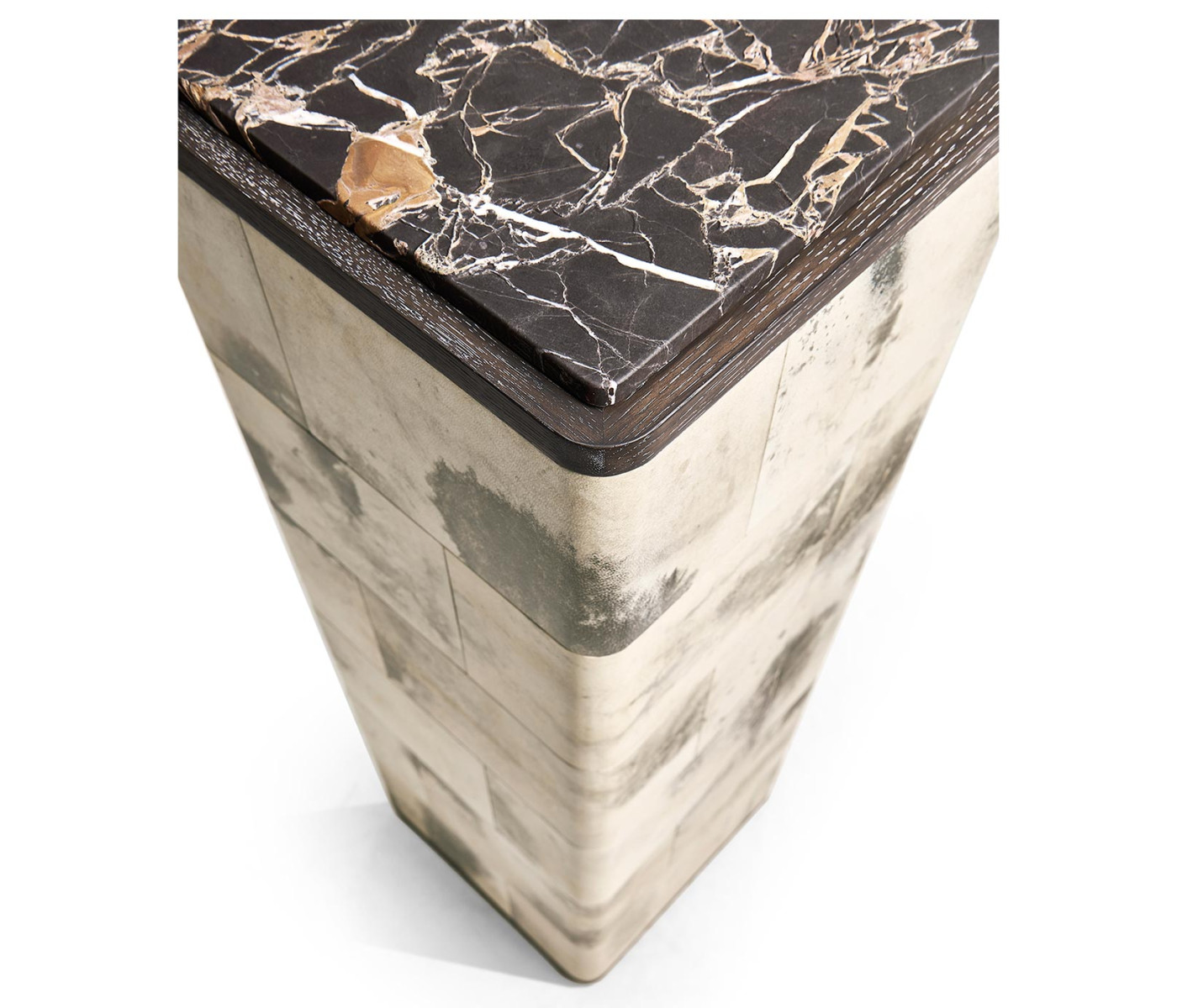 Truett High Pedestal Table Black And White